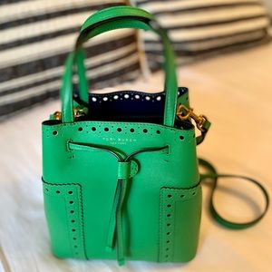 Tory Burch Green Block T Bag